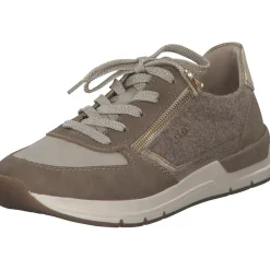 Rieker 58902-64, Schnürschuhe, Damen, fango/ginger /ginger-gold/ woo