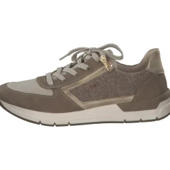 Rieker 58902-64, Schnürschuhe, Damen, fango/ginger /ginger-gold/ woo