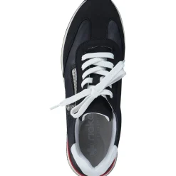 Rieker 58923, Schnürschuhe, Damen, pazifik/pazifik/weiss