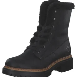 Rieker 72625, Schnürstiefel, Damen, schwarz/nero