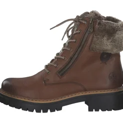 Rieker 72608, Schnürstiefel, Damen, muskat/havanna/setter
