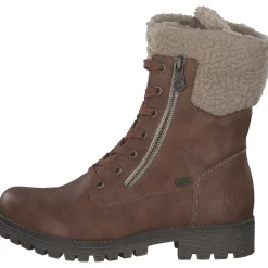 Rieker 78522, Schnürstiefel, Damen, zimt/lehm