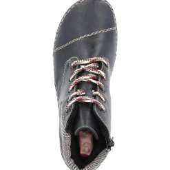 Rieker 52541, Schnürstiefel, Damen, ozean/grau-rost