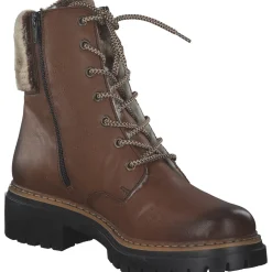 Rieker 72608, Schnürstiefel, Damen, muskat/havanna/setter