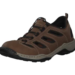 Rieker 08065, Sportliche Slipper, Herren, Braun