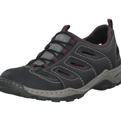 Rieker 08065, Sportliche Slipper, Herren, blei/rauch/grau