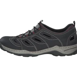 Rieker 08065, Sportliche Slipper, Herren, blei/rauch/grau