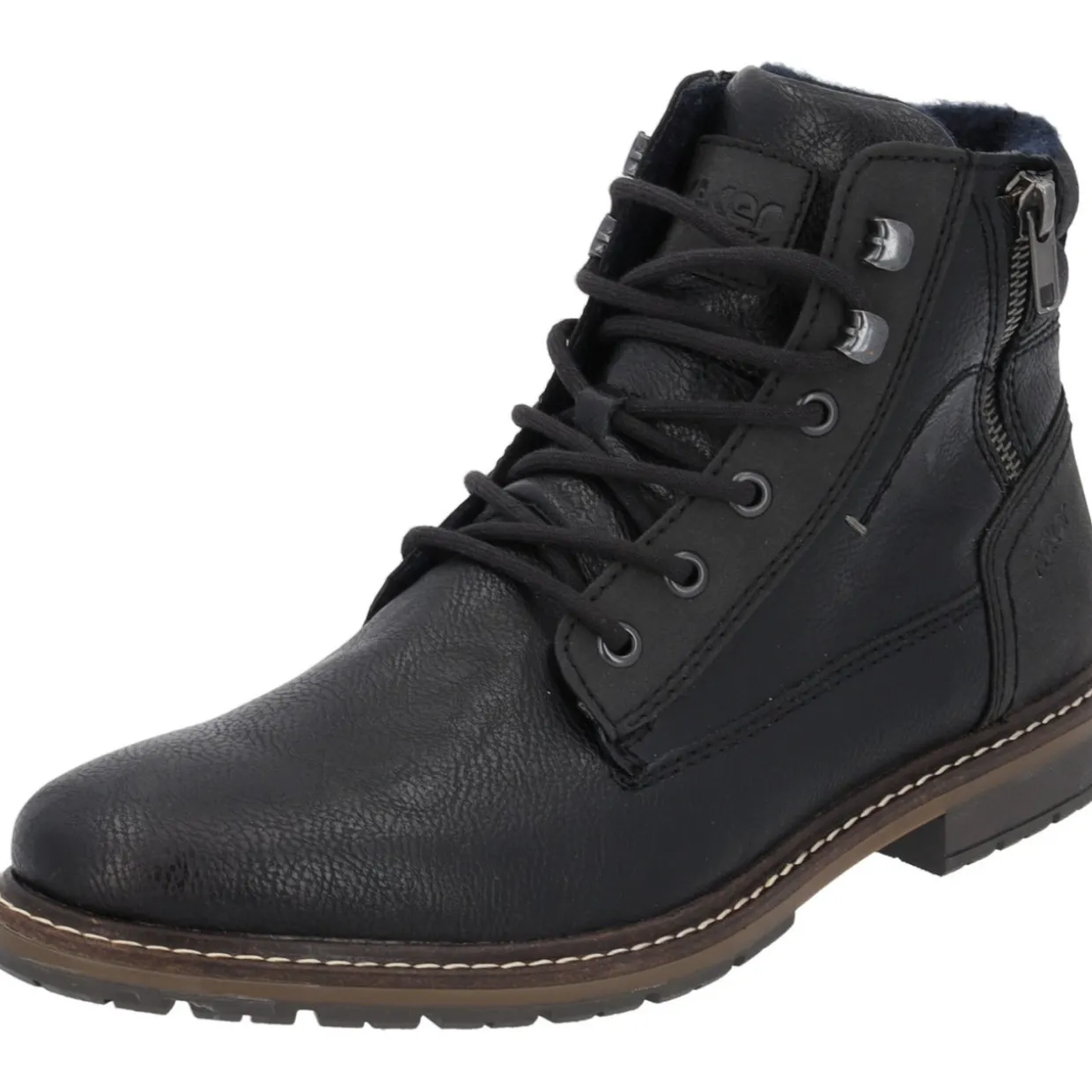 Rieker 13742, Stiefel, Herren, schwarz/schwarz/schwarz