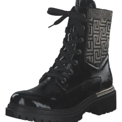 Rieker 72607, Stiefeletten, Damen, black/schwarz-gold