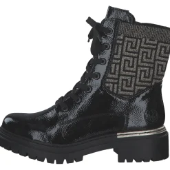 Rieker 72607, Stiefeletten, Damen, black/schwarz-gold