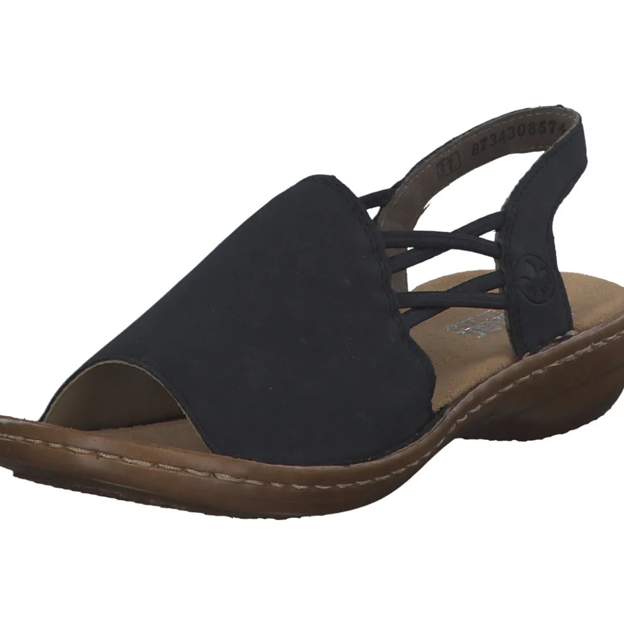 Rieker 608D1, Keilsandaletten, Damen, Schwarz