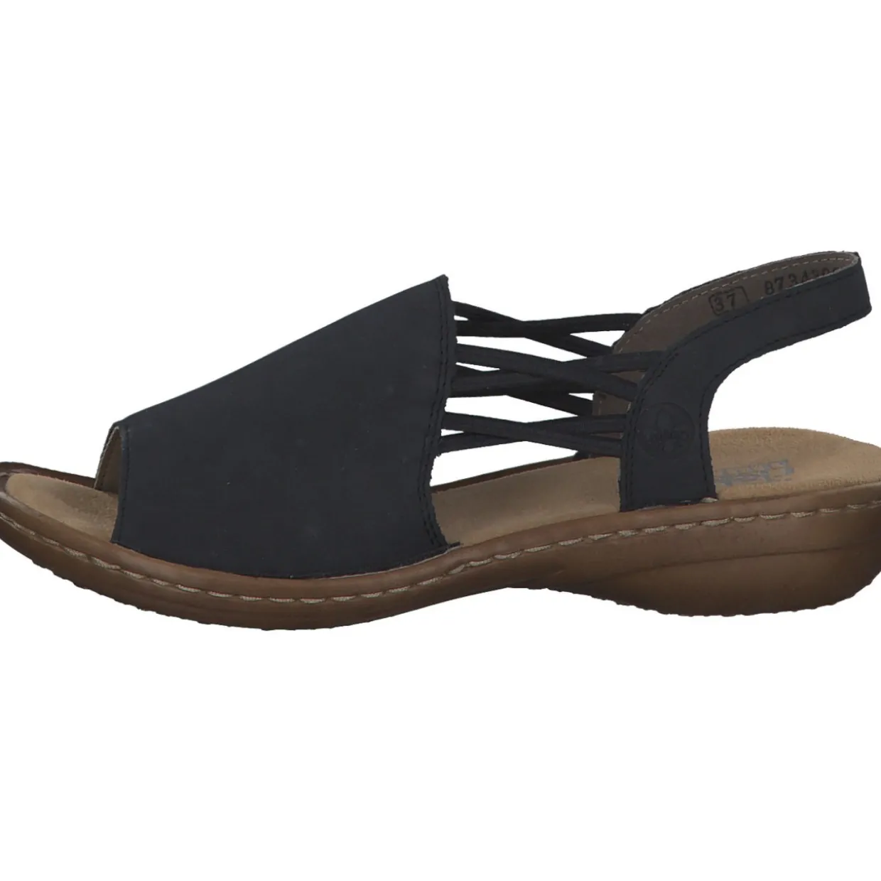 Rieker 608D1, Keilsandaletten, Damen, Schwarz