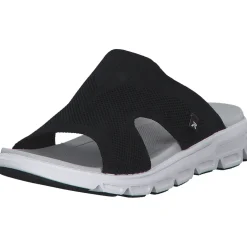 Rieker Evolution V8451, Plateau-Pantoletten, Damen, schwarz