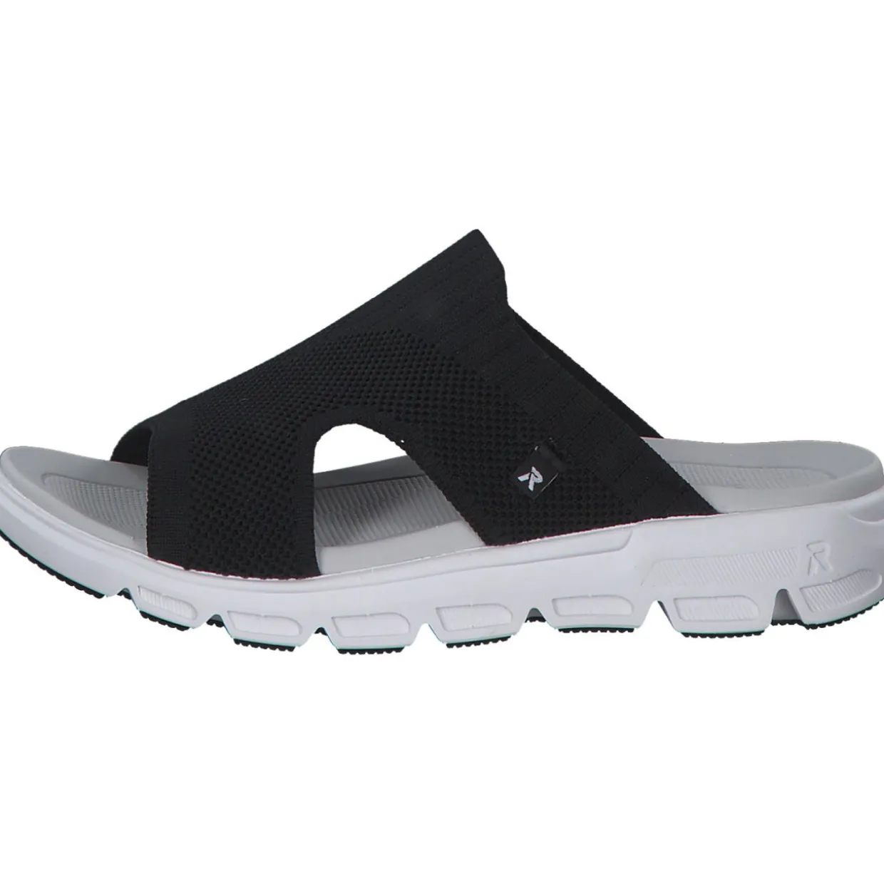 Rieker Evolution V8451, Plateau-Pantoletten, Damen, schwarz