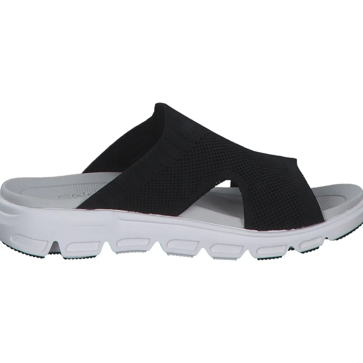 Rieker Evolution V8451, Plateau-Pantoletten, Damen, schwarz