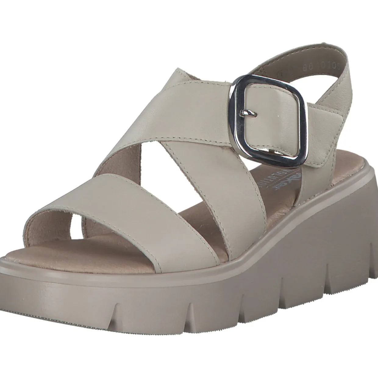Rieker Evolution W1550, Plateau-Sandaletten, Damen, Beige