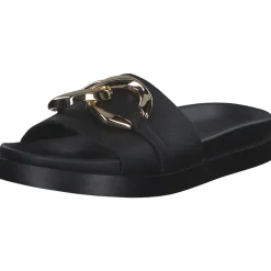 Rieker Evolution W1452, Plateau-Pantoletten, Damen, schwarz