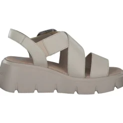 Rieker Evolution W1550, Plateau-Sandaletten, Damen, Beige