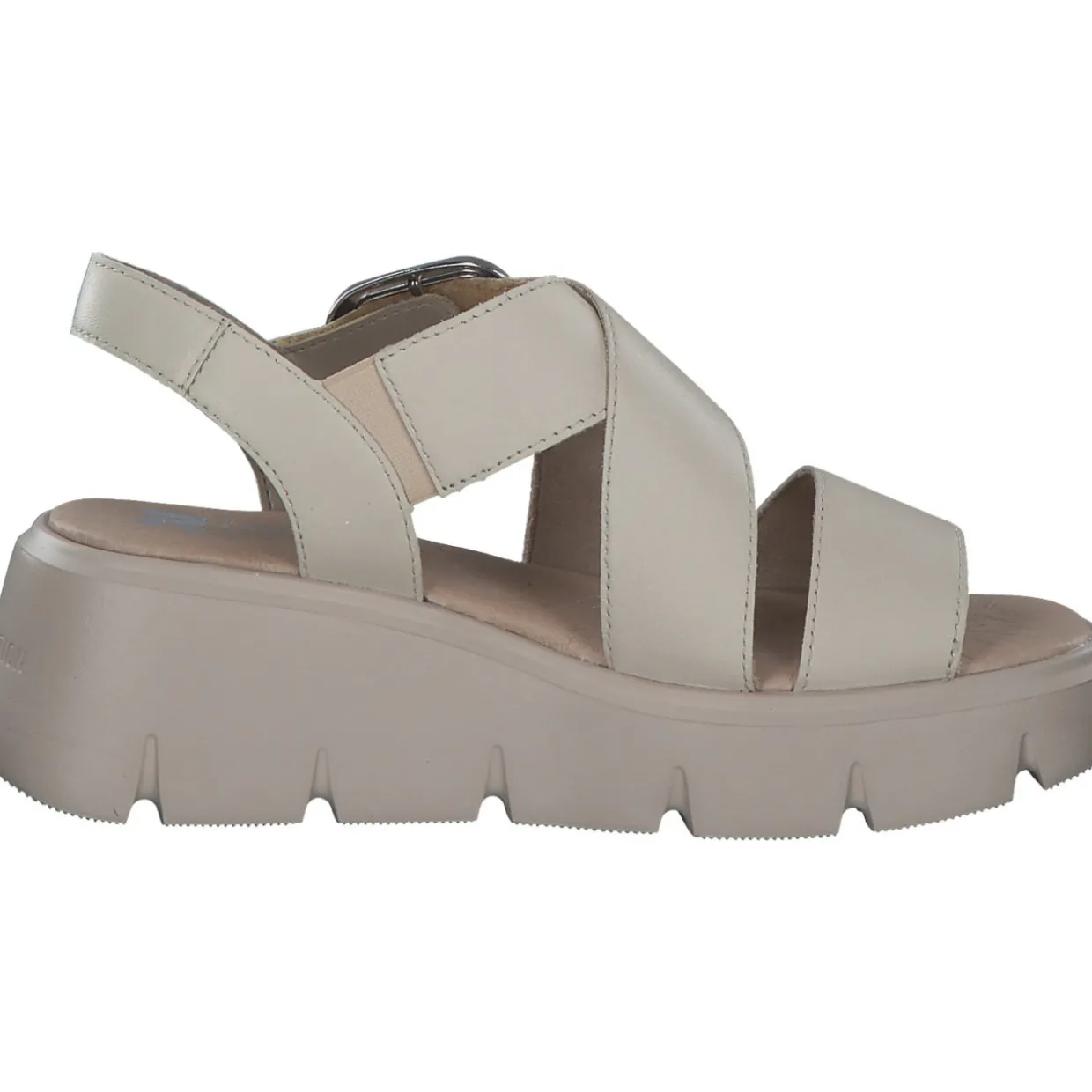 Rieker Evolution W1550, Plateau-Sandaletten, Damen, Beige