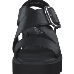 Rieker Evolution W1550, Plateau-Sandaletten, Damen, Schwarz
