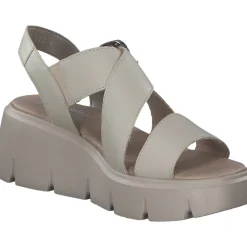 Rieker Evolution W1550, Plateau-Sandaletten, Damen, Beige