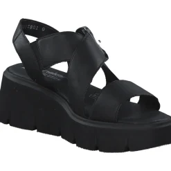 Rieker Evolution W1550, Plateau-Sandaletten, Damen, Schwarz
