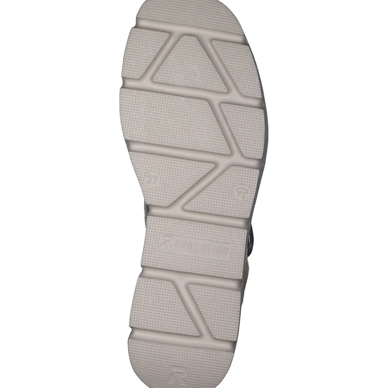 Rieker Evolution W1550, Plateau-Sandaletten, Damen, Beige
