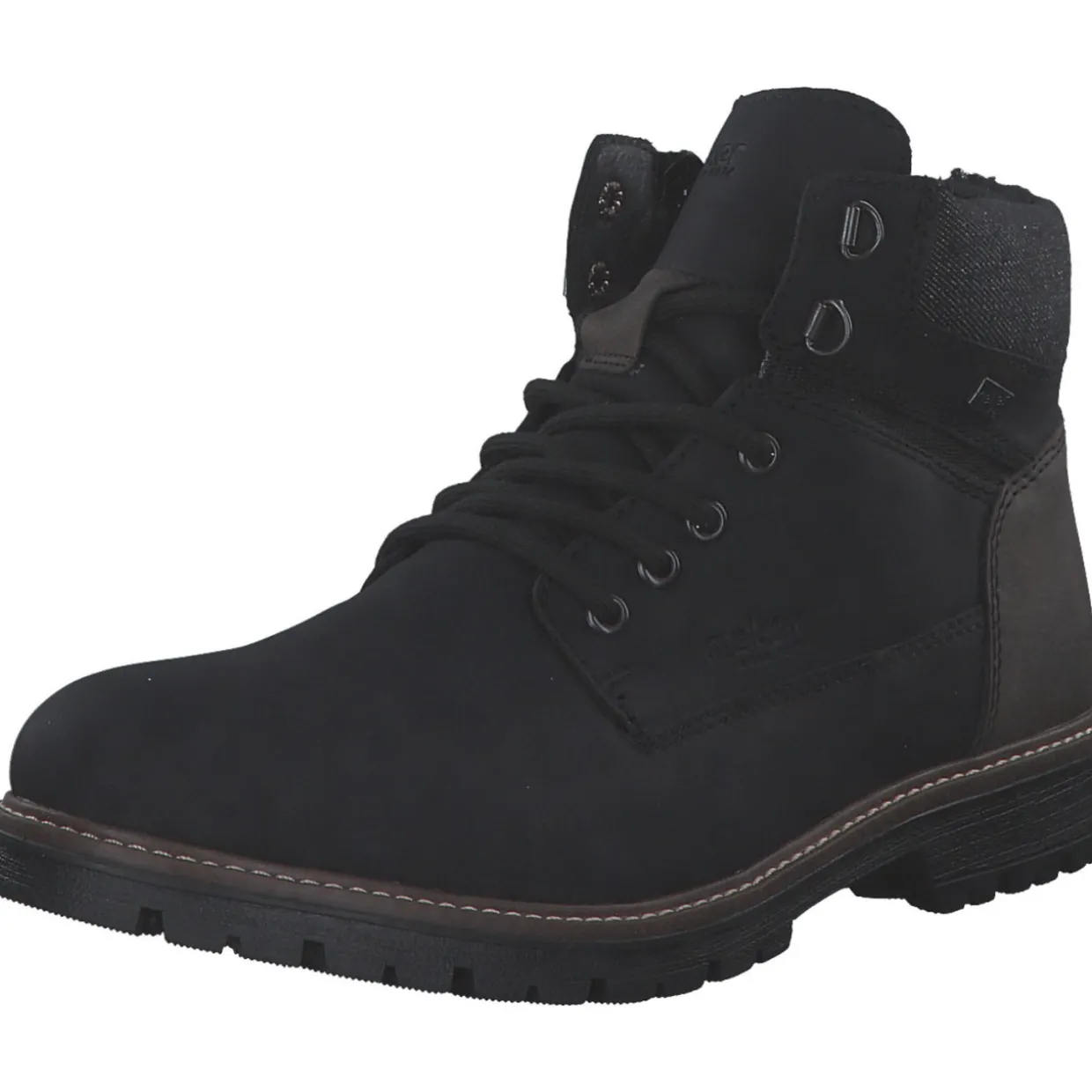 Rieker F3611, Stiefel, Herren, black/moro/schwarz