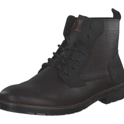 Rieker F4521, Stiefel, Herren, blei/anthrazit/mogano