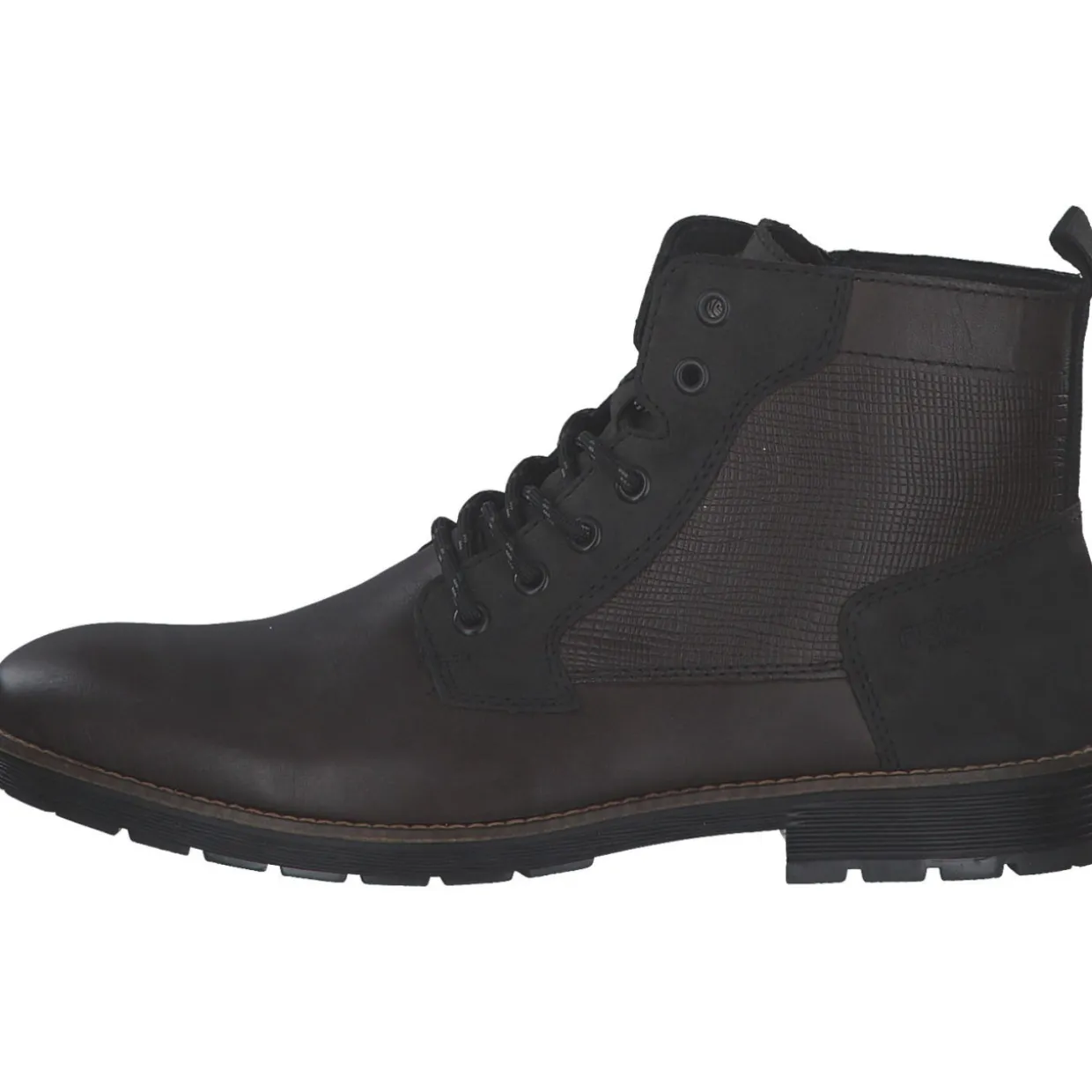 Rieker F4521, Stiefel, Herren, blei/anthrazit/mogano