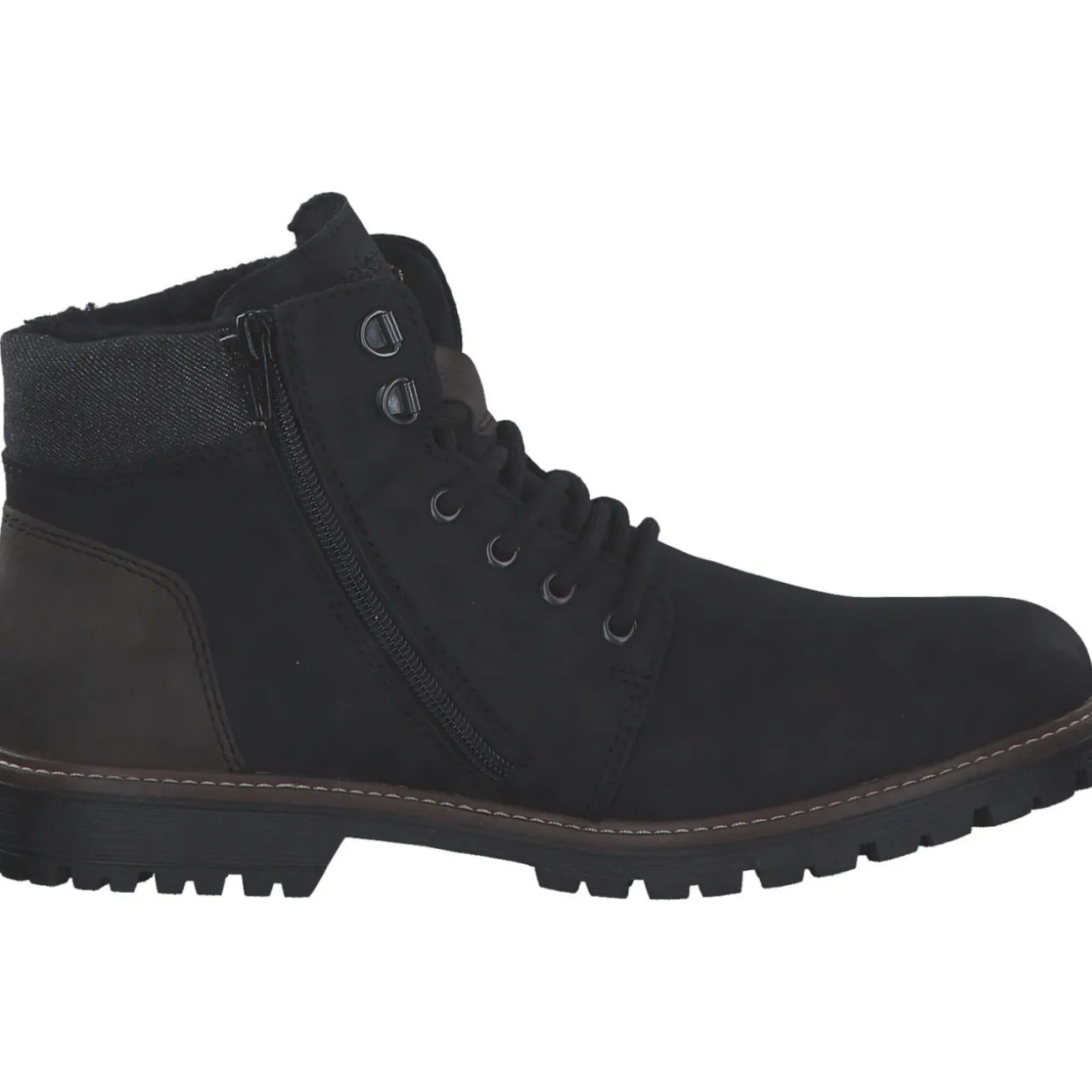 Rieker F3611, Stiefel, Herren, black/moro/schwarz
