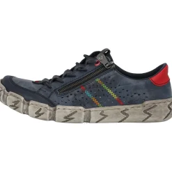 Rieker L0357, Schnürschuhe, Damen, pazifik/whitelake/rosso