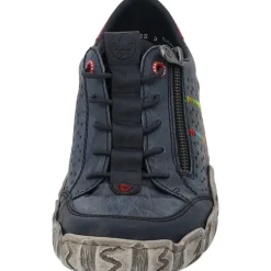 Rieker L0357, Schnürschuhe, Damen, pazifik/whitelake/rosso