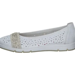 Rieker L3062, Slipper, Damen, weiss/offwhite