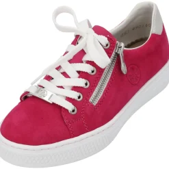 Rieker L59L1, Schnürschuhe, Damen, Pink