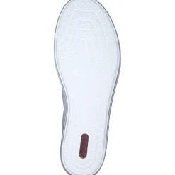 Rieker L88W2, Schnürschuhe, Damen, weiss/Rosa/Beige