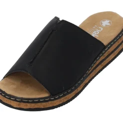 Rieker 629M9, Pantoletten, Damen, Schwarz