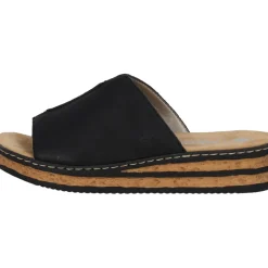 Rieker 629M9, Pantoletten, Damen, Schwarz