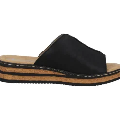 Rieker 629M9, Pantoletten, Damen, Schwarz