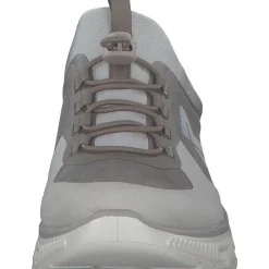 Rieker M6069, Plateau-Pantoletten, Damen, hellgrau/grey/steel/perlcloud