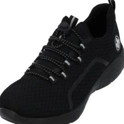 Rieker M5070, Schnürschuhe, Damen, Schwarz