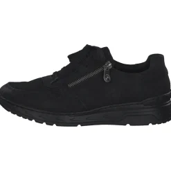 Rieker M0031, Schnürschuhe, Damen, schwarz/schwarz/schwarz
