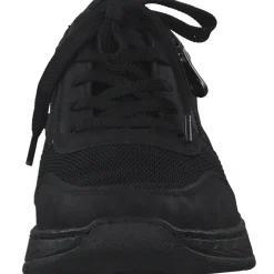 Rieker M0031, Schnürschuhe, Damen, schwarz/schwarz/schwarz