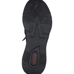 Rieker M0031, Schnürschuhe, Damen, schwarz/schwarz/schwarz