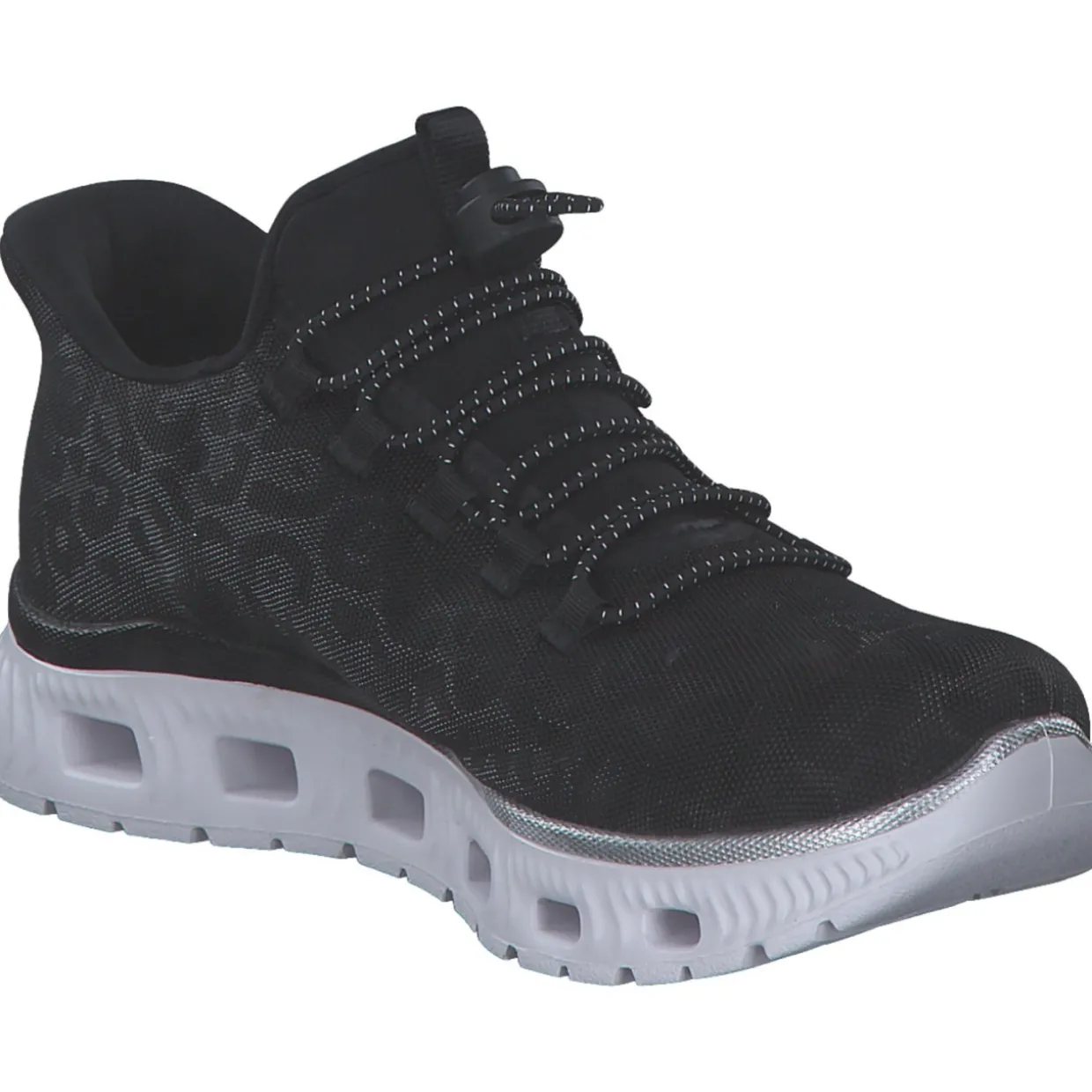 Rieker M6066, Schnürschuhe, Damen, schwarz/negro/schwarz