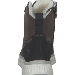 Rieker M6012-25, Schnürstiefel, Damen, erde/schwarz