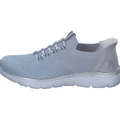 Rieker M5066, Slip-On-Sneaker, Damen, aqua-lilac/lilac