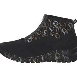 Rieker M4953, Stiefeletten, Damen, schwarz/schwarz-metallic