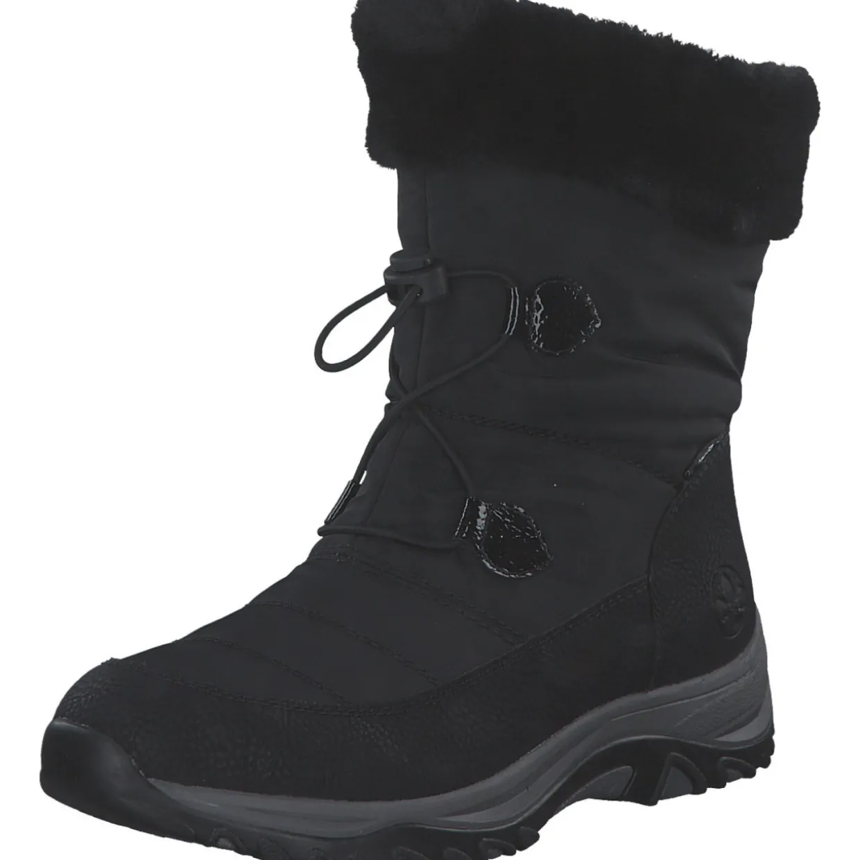 Rieker M9683, Winterstiefel, Damen, schwarz/schwarz/black/nero