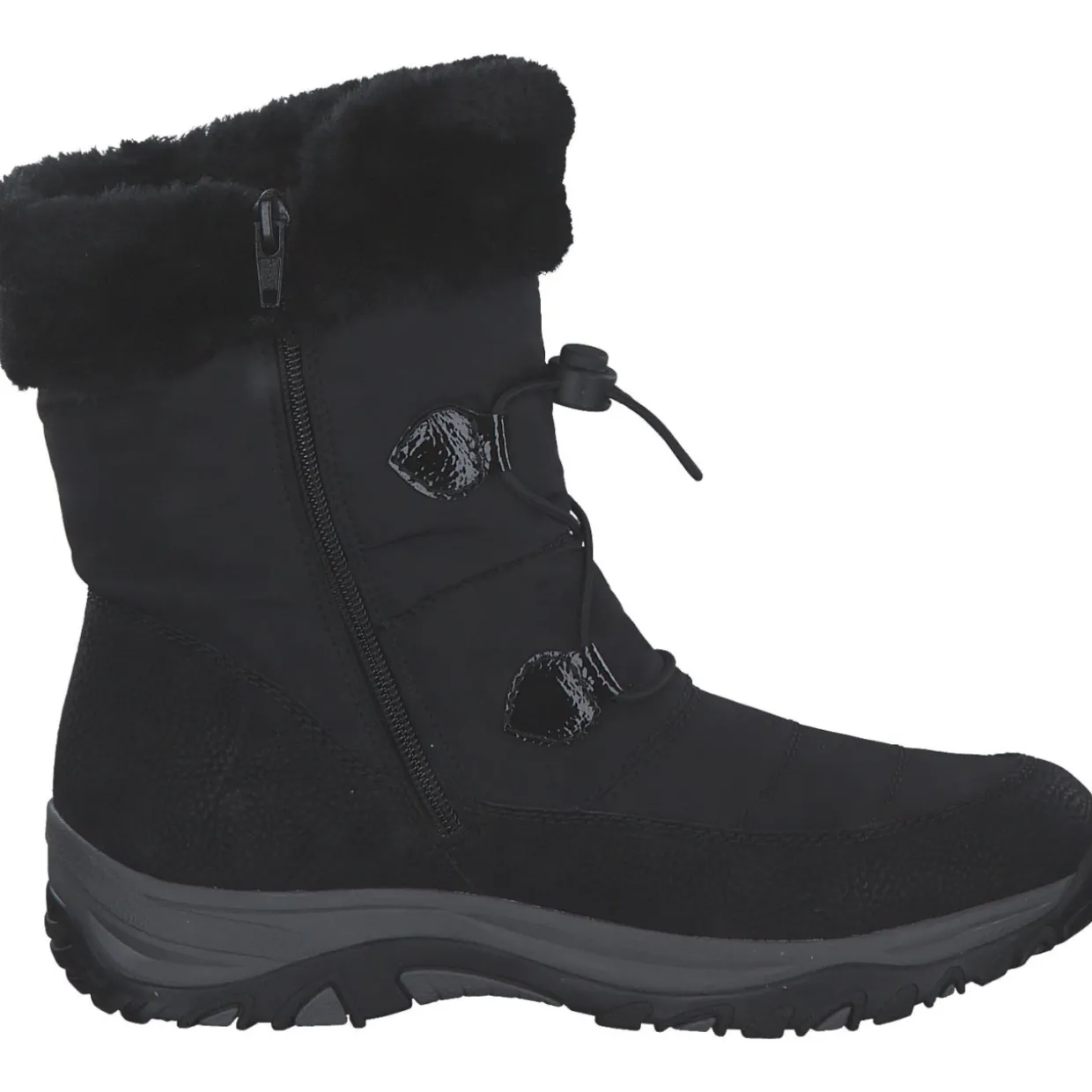 Rieker M9683, Winterstiefel, Damen, schwarz/schwarz/black/nero